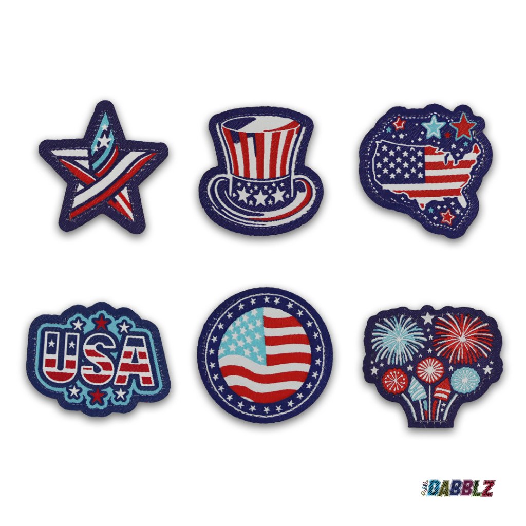 Stars and Stripes Dabblz Patch Pack
