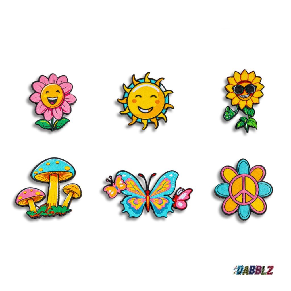 Flower Power Dabblz Patch Pack